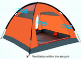 Family Camping Tent Portable Camping Tents Double Layer Waterproof Camping Tent
