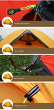 Silicone Fabric 1 Person Double Layers Aluminum Rod Tent