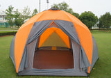 Large Camping Tent For Family Vacation Double Layer Convenient Camping Tent For 8-10 Person
