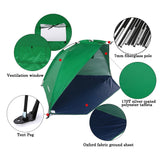 2 Person Camping Tent Single Layer Outdoor Tent Anti UV Beach Tent
