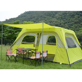 Fully Automatic Double Layer Outdoor 2 Living Rooms Top Quality Large Area Camping Tent
